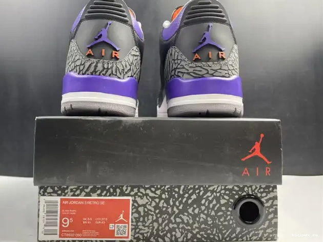 Rep Retro Purple CT8532 Jordan Black Court 050 3 Air 0606